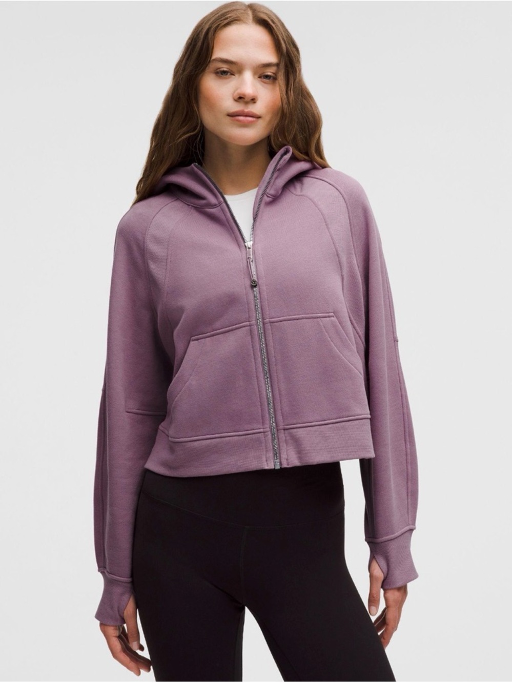 Lululemon Scuba Oversized Full-Zip Hoodie – Dusky Lavender (Dusty Purple)